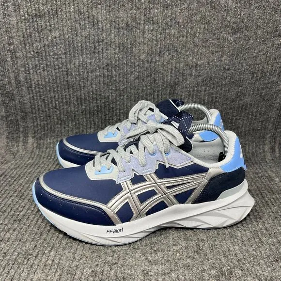 ASICS HS1-S Tarther Blast Midnight Navy Silver Athletic Running Shoes Men’s 8