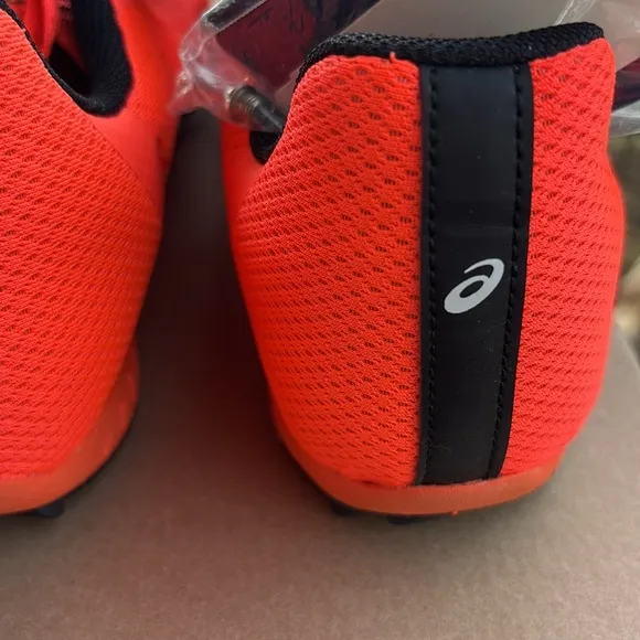 ASICS Men's Black and Orange Running Shoes track, and field