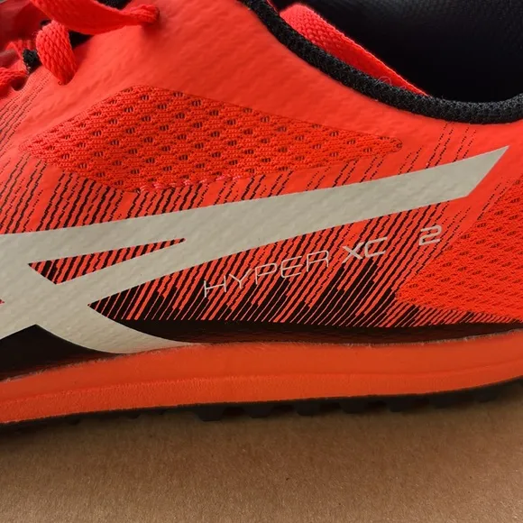 ASICS Men's Black and Orange Running Shoes track, and field