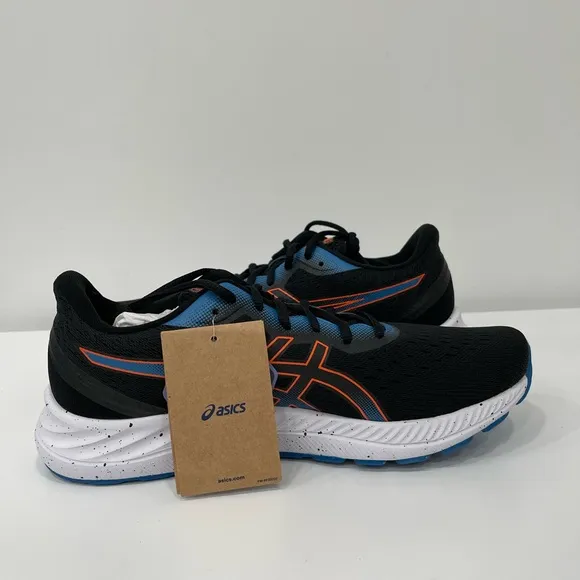 ASICS Men's GEL-Excite 8 Black/Orange Running Shoes Sneaker 1011B036-004 Size 10