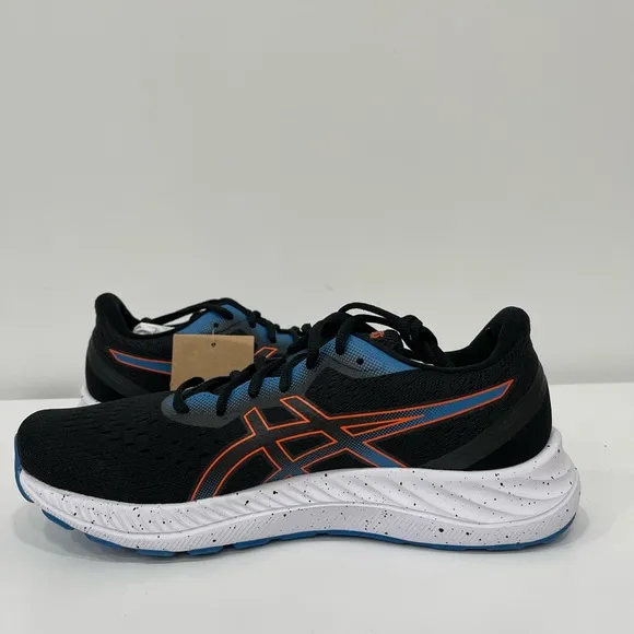 ASICS Men's GEL-Excite 8 Black/Orange Running Shoes Sneaker 1011B036-004 Size 10