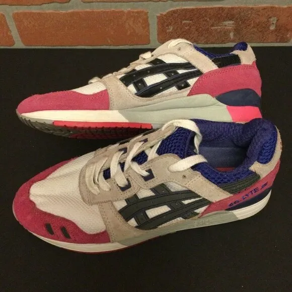 Asics Womens Gel-Lyte III Multicolor H301N Lace Up Sneakers Shoes Size 7