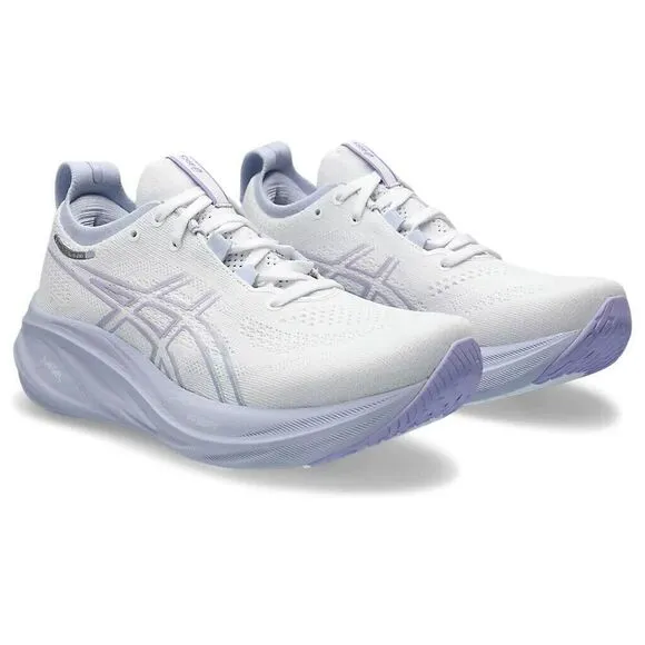Asics Gel-Nimbus 26 1012B601-100 Sneakers Women's White Running Shoes TF2954