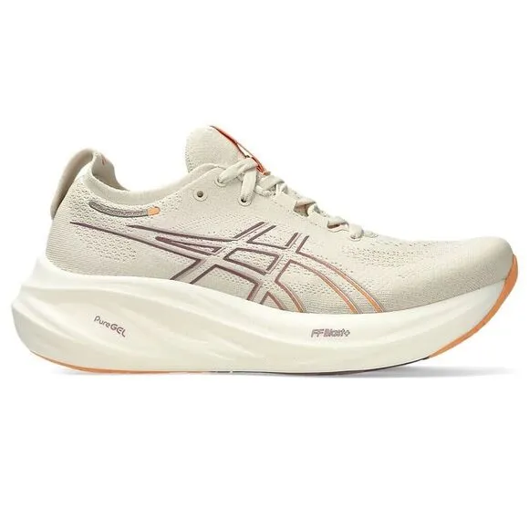 Asics Gel-Nimbus 26 1012B601-250 Sneakers Women's 9.5 Beige Running Shoes TF3005