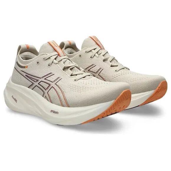Asics Gel-Nimbus 26 1012B601-250 Sneakers Women's 9.5 Beige Running Shoes TF3005