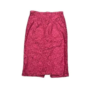 Azazie Skirt Women's Size A16 Pink Lace100% Polyester Floral Back