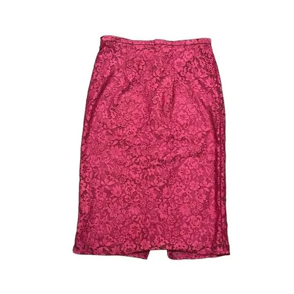 Azazie Skirt Women's Size A16 Pink Lace100% Polyester Floral Back