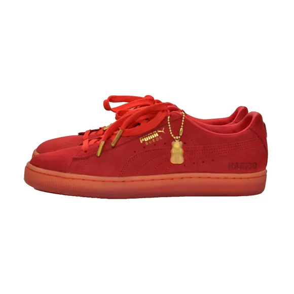 B0 NIB PUMA Suede Haribo FL Poppy Red Suede Sneakers Shoes 382563-01 Size 8