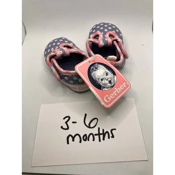 Baby Girl Infant Shoes Sz 1-2 Lot of (3) Gerber, Fresh Picked, Wonder Suede Pink