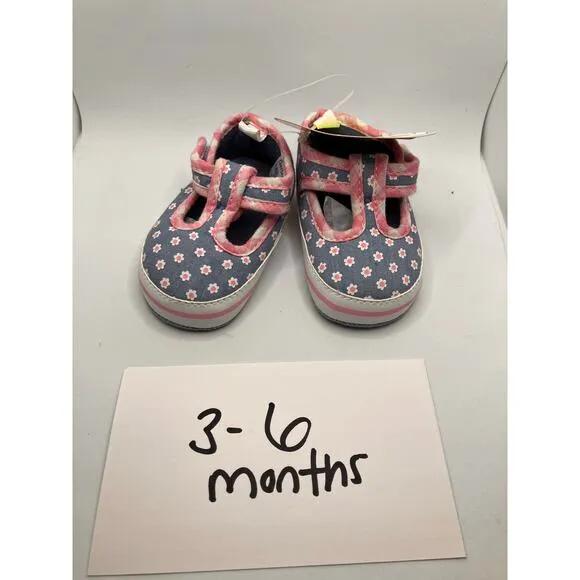 Baby Girl Infant Shoes Sz 1-2 Lot of (3) Gerber, Fresh Picked, Wonder Suede Pink
