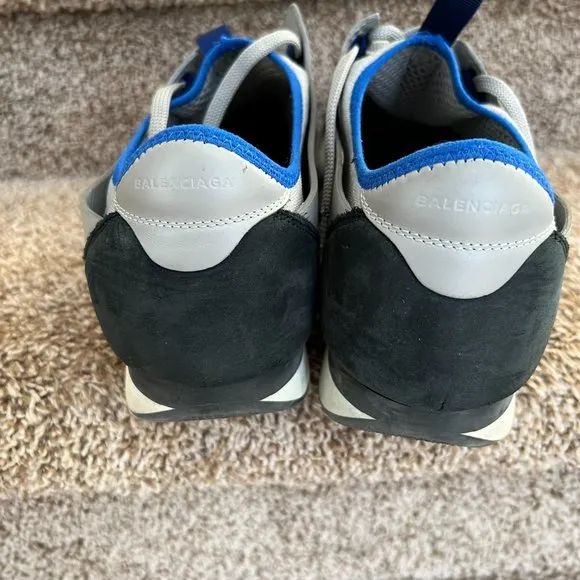 Balenciaga Men's Race Runner Multicolor Sneakers Shoes.
