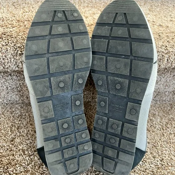 Balenciaga Men's Race Runner Multicolor Sneakers Shoes.