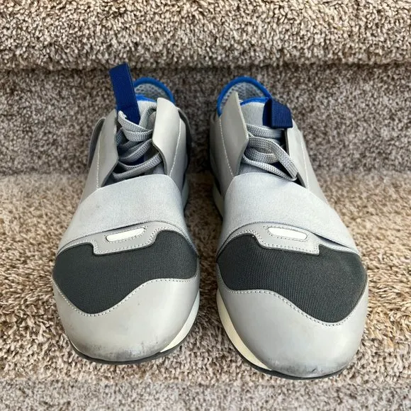 Balenciaga Men's Race Runner Multicolor Sneakers Shoes.