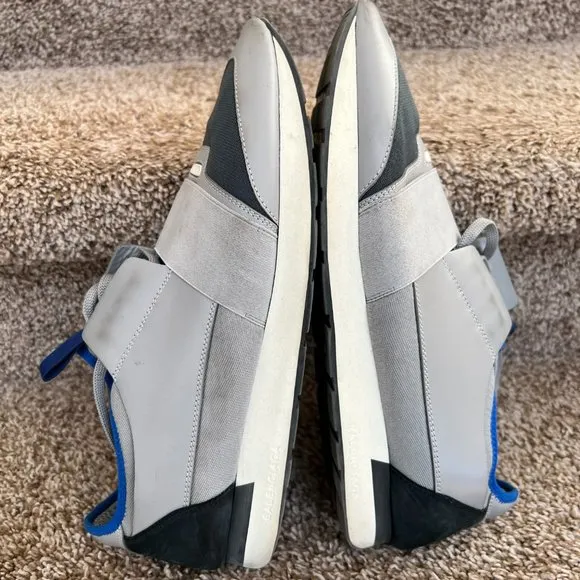 Balenciaga Men's Race Runner Multicolor Sneakers Shoes.