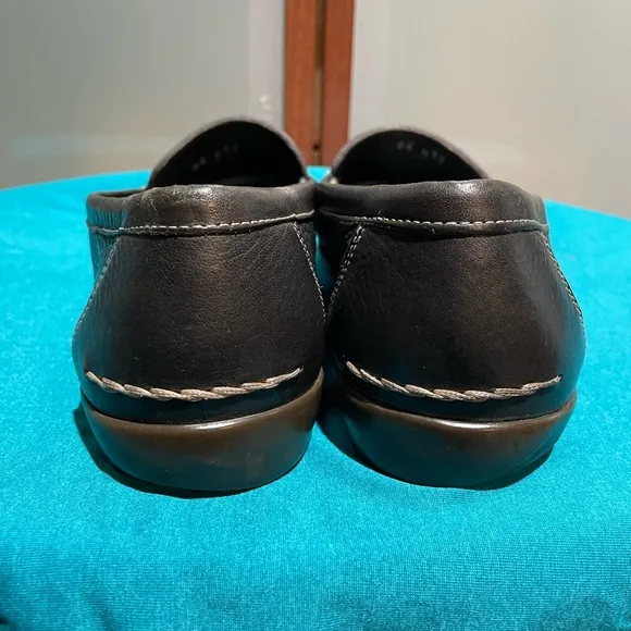 Bally Italy Black 100% Leather Mens Flat Loafer Slip On Driving Shoes Size 8.5 M