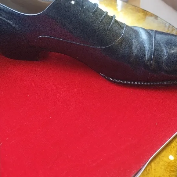 Bally Men's Black Leather Dress Shoes