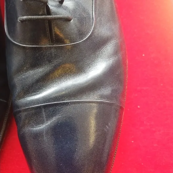 Bally Men's Black Leather Dress Shoes