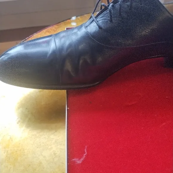 Bally Men's Black Leather Dress Shoes