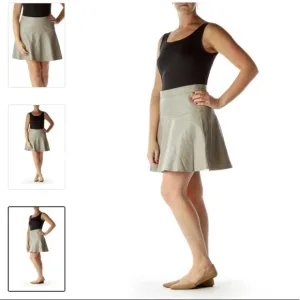 Banana Republic gray genuine leather A-line mini skirt Size 4P