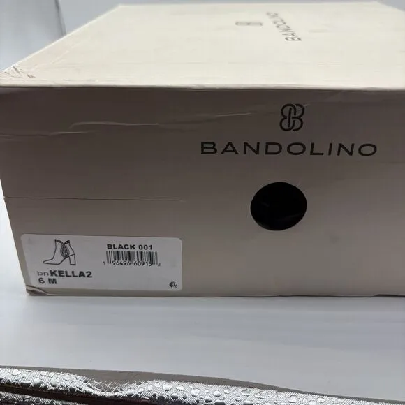 Bandolino Ankle Boots Bootie Women's Winter White Leather Heeled Size 6 New