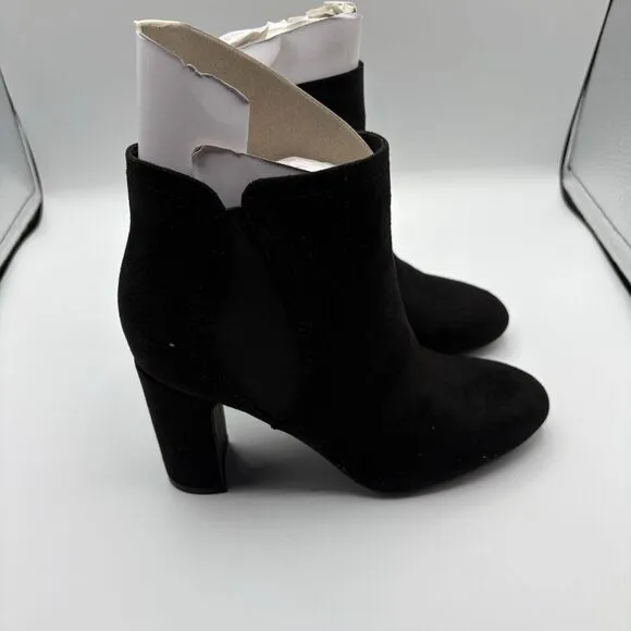 Bandolino Ankle Boots Bootie Women's Winter White Leather Heeled Size 6 New