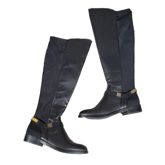BareTraps Finlie Faux Leather Riding Boot Sz 6M