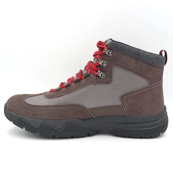 Bass Outdoor Men Hiking Boots Field Alpine 2 Size US 8.5 Brown Waterproof Suede