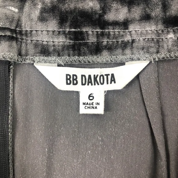 BB Dakota Metallic Calhoun Crushed Velvet Skirt