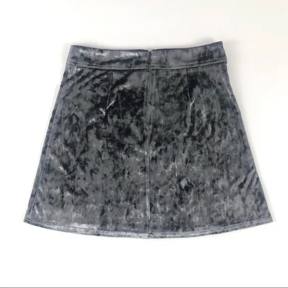 BB Dakota Metallic Calhoun Crushed Velvet Skirt