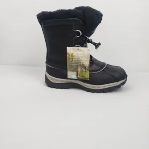 Bearpaw women black winter show Rain boots size 4‎
