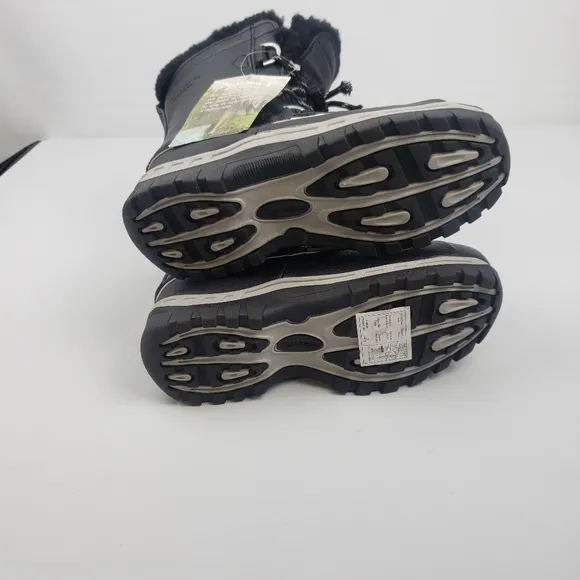 Bearpaw women black winter show Rain boots size 4‎