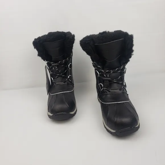 Bearpaw women black winter show Rain boots size 4‎
