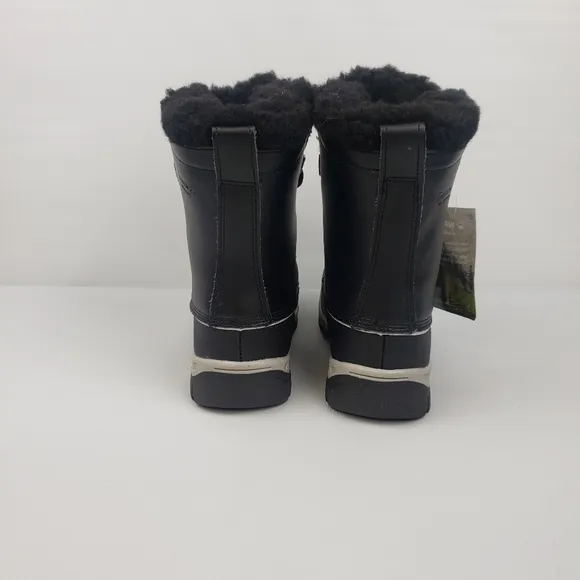 Bearpaw women black winter show Rain boots size 4‎