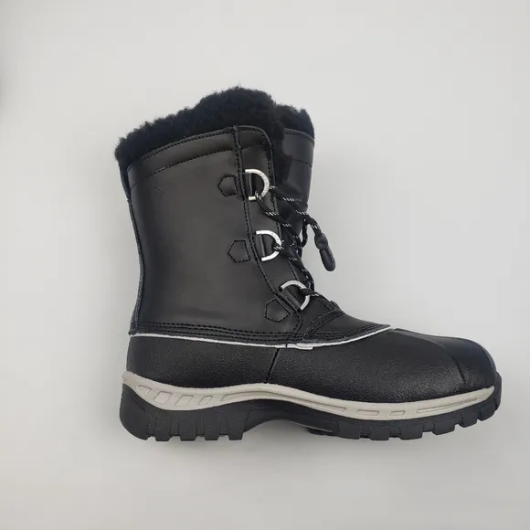 Bearpaw women black winter show Rain boots size 4‎