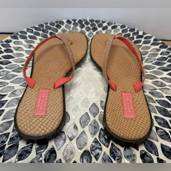 Bella Ha Italian orange and Tan Sandals size 40, US 10