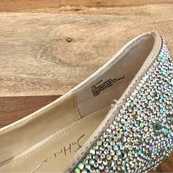 Betsey Johnson Crystal Studded Flats