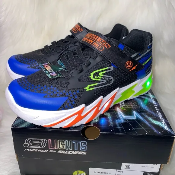 Big Boy sneakers sketchers Light up Size 4 big kid New