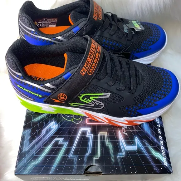 Big Boy sneakers sketchers Light up Size 4 big kid New