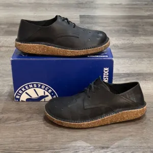 Birkenstock Gary Lace Up Black Leather Oxford Shoes - EU Size 43, US Men's 10