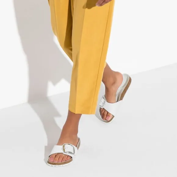 BIRKENSTOCK Madrid Big Buckle White Leather