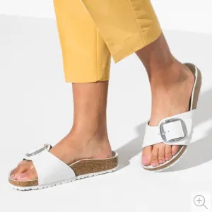 BIRKENSTOCK Madrid Big Buckle White Leather