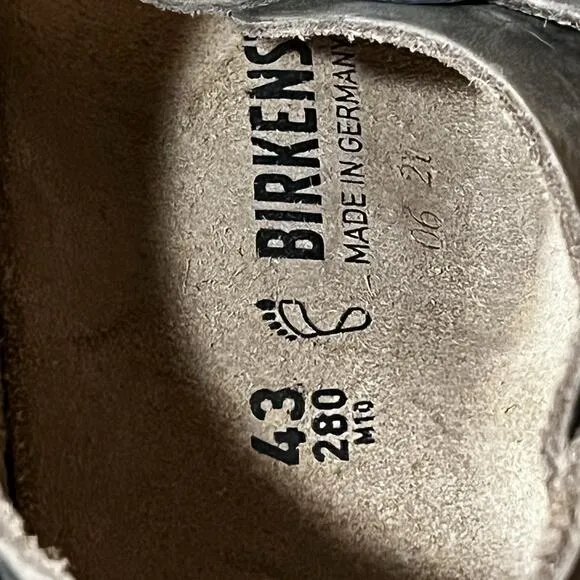 BIRKENSTOCK Men’s 10 Reg Fit Milano Faded Khaki Oiled Leather - 1019336 NIB
