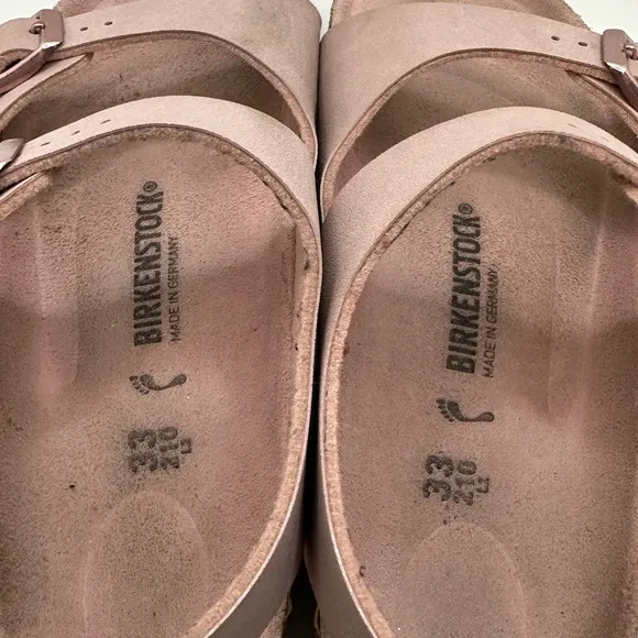 Birkenstock Pink Sandals with Adjustable Straps