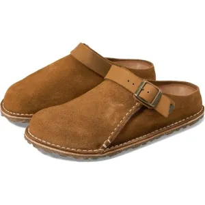 Birkenstock Shoes Lutry 365 Cognac Suede Clogs