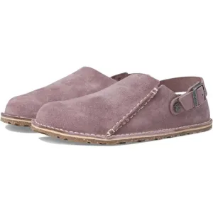 Birkenstock Shoes Lutry 365 Faded Purple Suede Clogs