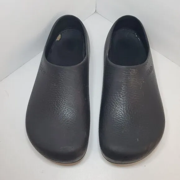 Birkenstock Unisex Black Professional Birki Polyurethane Clogs Slip On Size 15