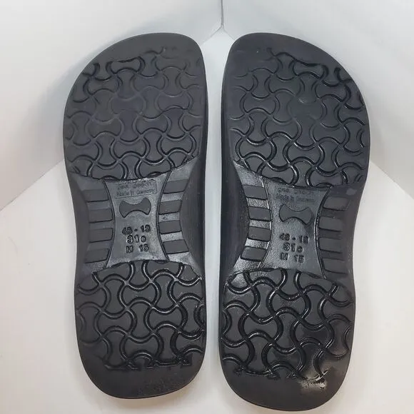 Birkenstock Unisex Black Professional Birki Polyurethane Clogs Slip On Size 15