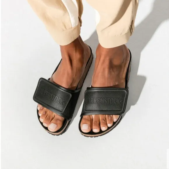 Birkenstock Women’s 37 EU Size Tema Slides Sandal Black Medium/Narrow NWT