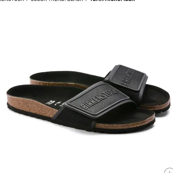 Birkenstock Women’s 37 EU Size Tema Slides Sandal Black Medium/Narrow NWT