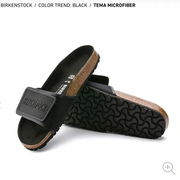 Birkenstock Women’s 37 EU Size Tema Slides Sandal Black Medium/Narrow NWT